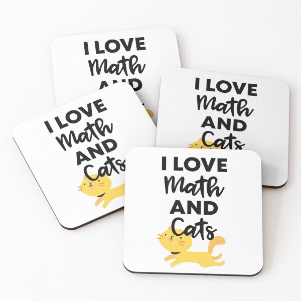 Item preview, I Love Math And Cats ,Funny Gift For Math Teachers And Cat Lovers designed and sold by Vibe by Flow.