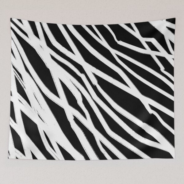 Item preview, Simple crayon clumsy lines pattern white and black designed and sold by mooniya-stories.