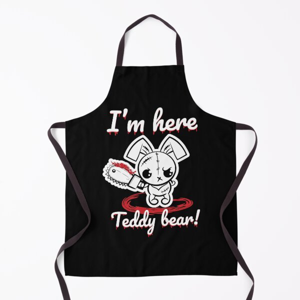 Item preview, I Am Here Teddy Bear! Grumpy Voodoo Bunny Cute Monsters designed and sold by ProjectX23.