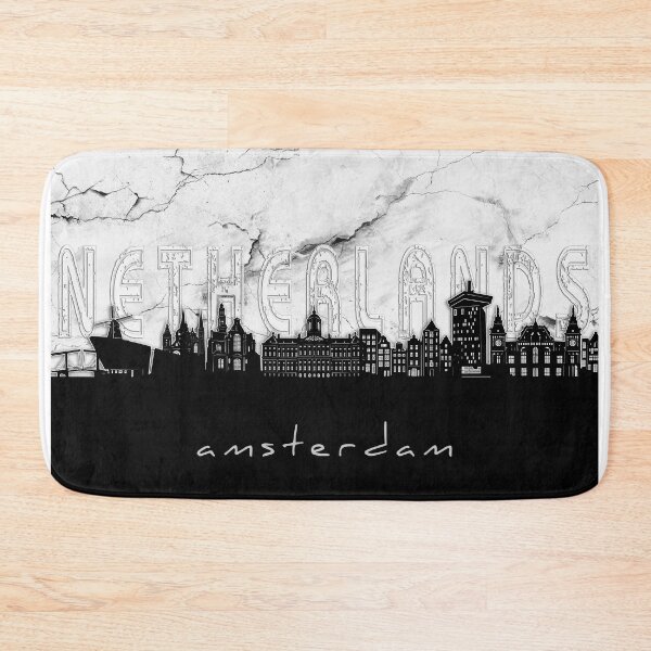 Item preview, amsterdam skyline marble designed and sold by BekimART2.