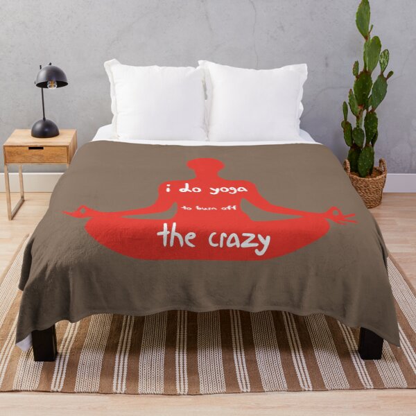 Item preview, I Do Yoga to Burn Off The Crazy - Yoga lover design illustration designed and sold by MerchSpot.
