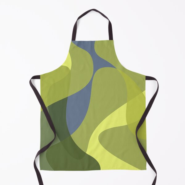 Item preview, Modern, abstract, playful, circular, organic geometric shapes in green and blue colors designed and sold by theendup.