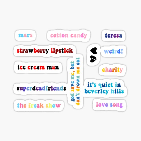 bizarre! pack d'autocollants Sticker