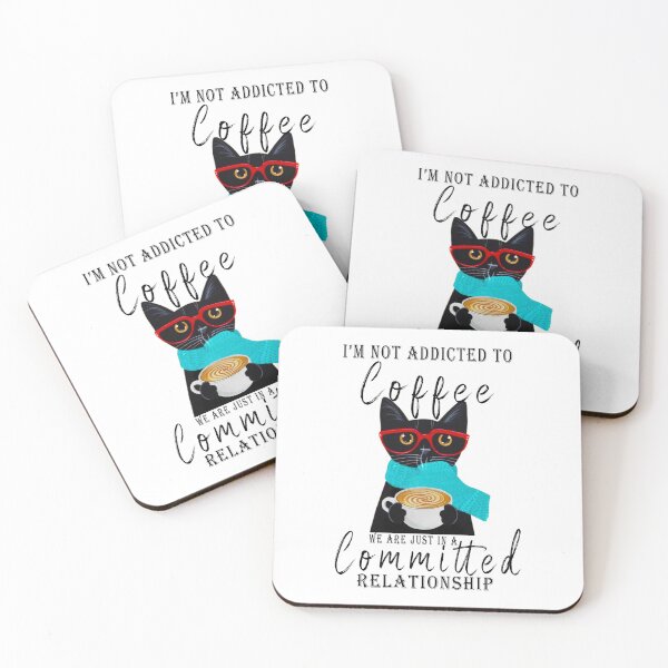 Item preview, Cat i’m not addicted to coffee we are just in a committed relationship designed and sold by Jonesshop.
