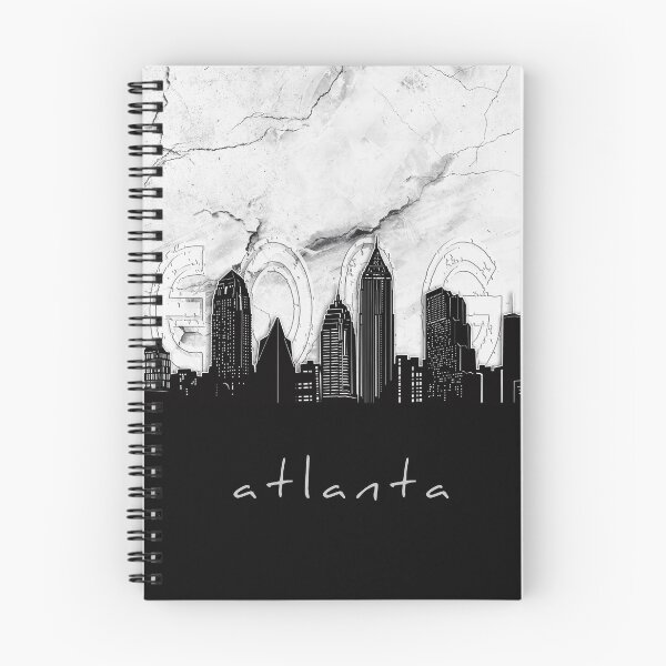 Item preview, atlanta skyline marble designed and sold by BekimART2.
