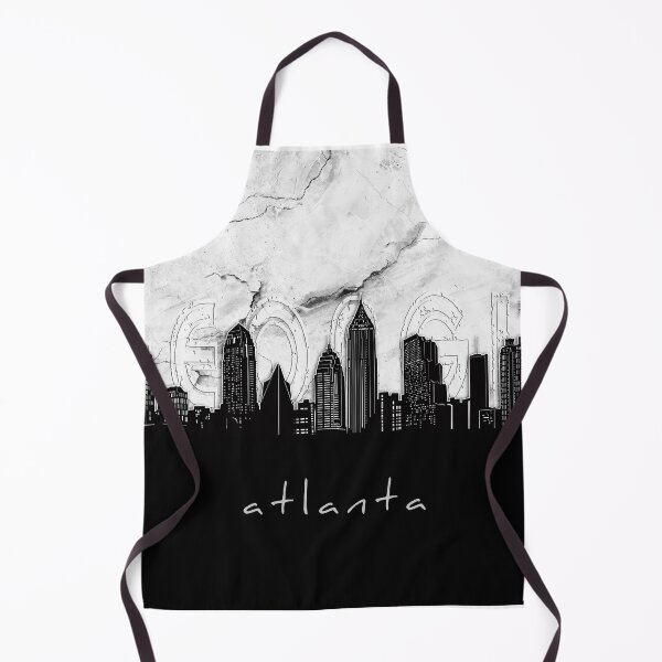 Item preview, atlanta skyline marble designed and sold by BekimART2.