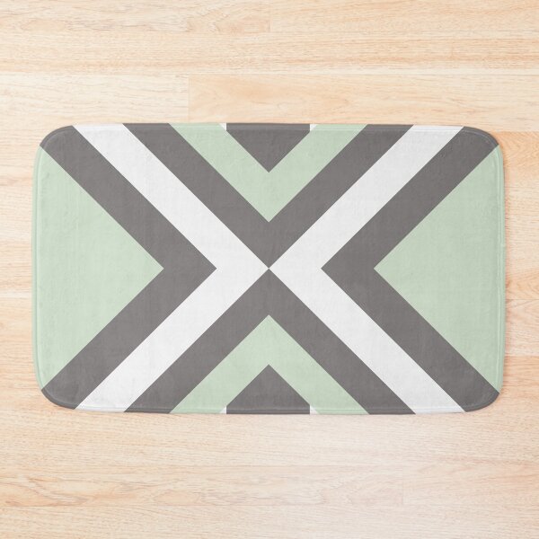Item preview, Urban Retro Geometric modern square shapes mid-century pattern soft pastel Green 01 designed and sold by BONBcreative.