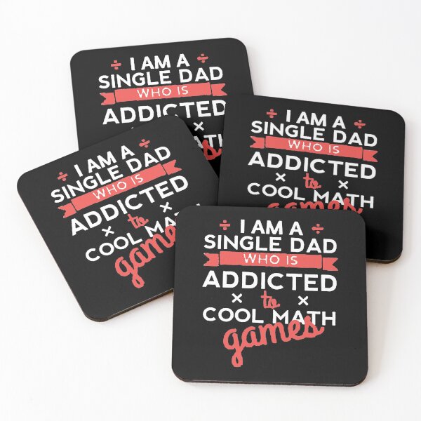 Item preview, I Am A Single Dad Who Is Addicted To Cool Math Games designed and sold by Funny Tee.