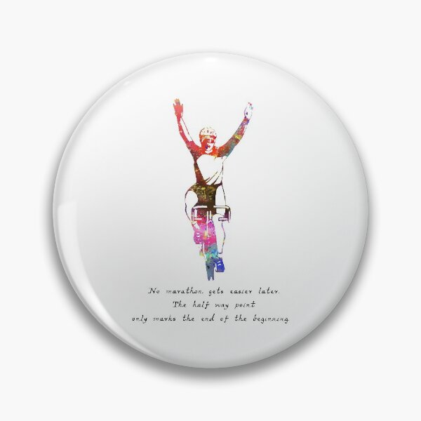 Item preview, No Marathon Gets Easier  Quote Art Design Inspira designed and sold by vividpixelusa.