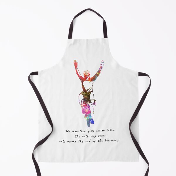 Item preview, No Marathon Gets Easier Quote Art Design Inspira designed and sold by vividpixelusa.