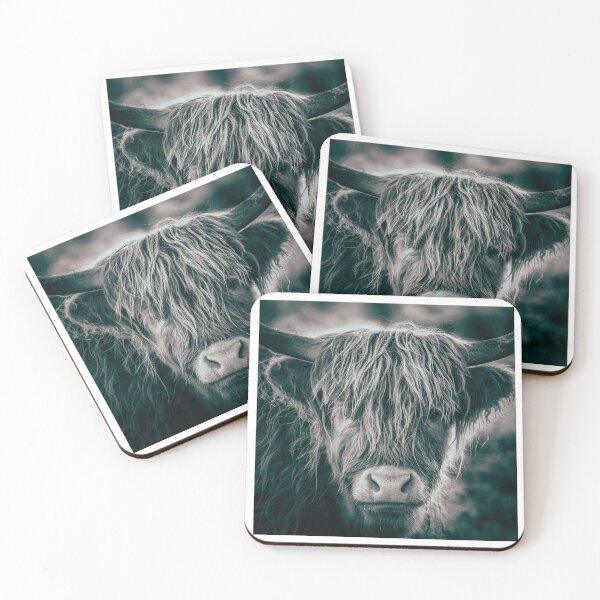 Item preview, 'Highland Cow' Triptych, Loch Rannoch. designed and sold by mucklepawprint.
