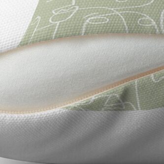 Alternate view of sage green Throw Pillow