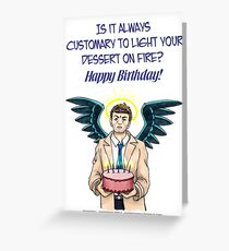 Castiel Happy Birthday Greeting Card