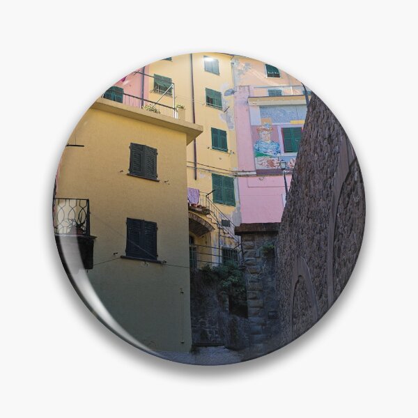 Item preview, Backyard in Riomaggiore designed and sold by frankuffmann.