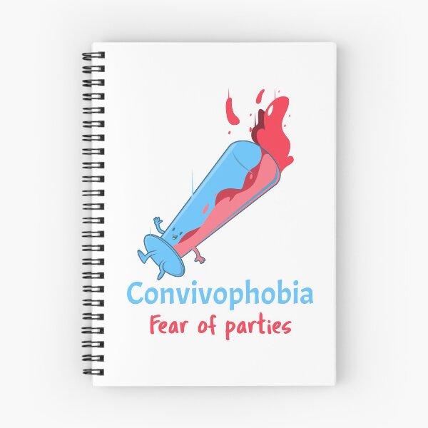 Item preview, Convivophobia - Fear Of Parties designed and sold by PhobiaStore.