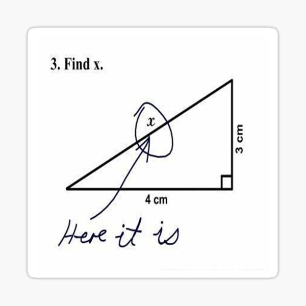 find-x-math-joke-sticker-for-sale-by-maccurious-redbubble