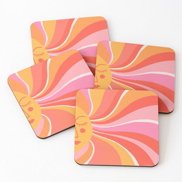 Item preview, Sunshine Swirl – Pink & Peach Palette designed and sold by Cat Coquillette.