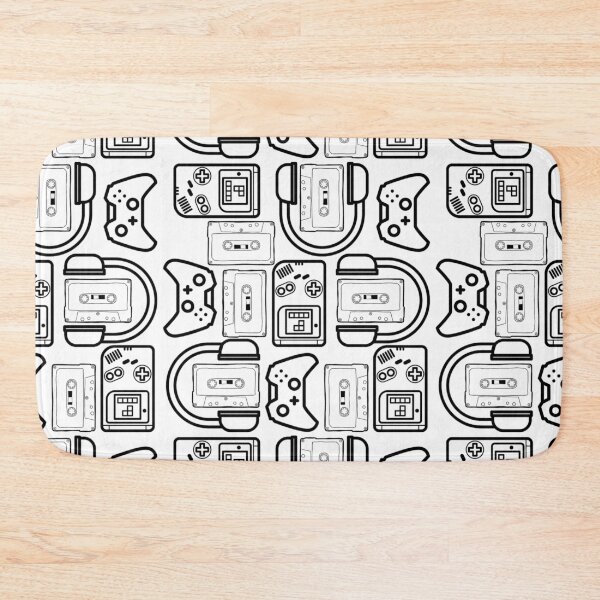 Item preview, Black And White Gaming Patterns designed and sold by casualism.