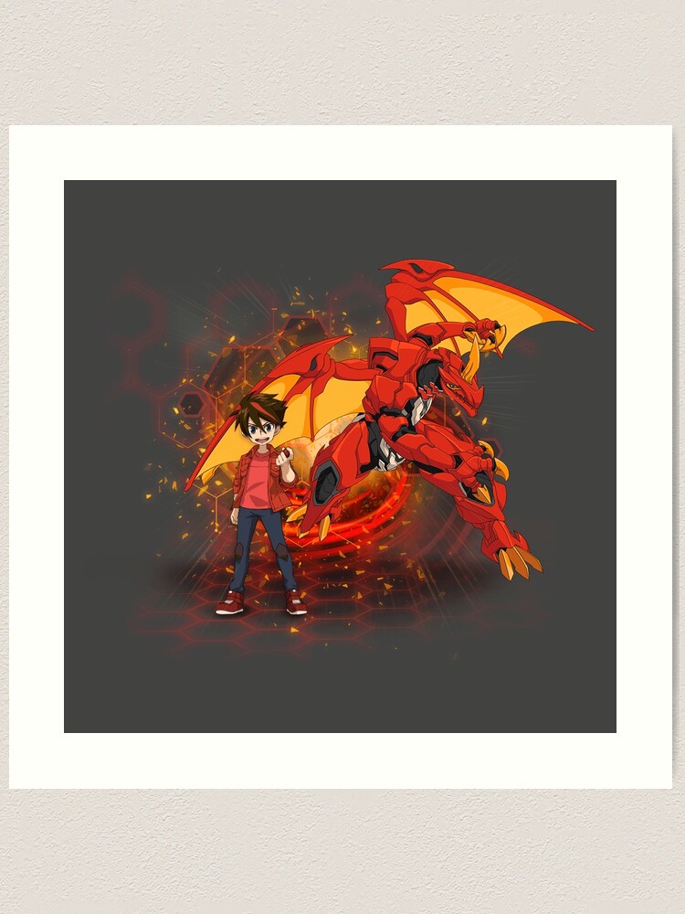 Bakugan Battle Brawlers Dragon Character Paint By Numbers - PBN Canvas