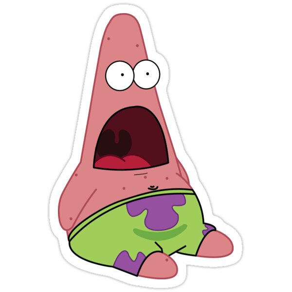 "Surprised Patrick" Stickers by TopDesigner | Redbubble