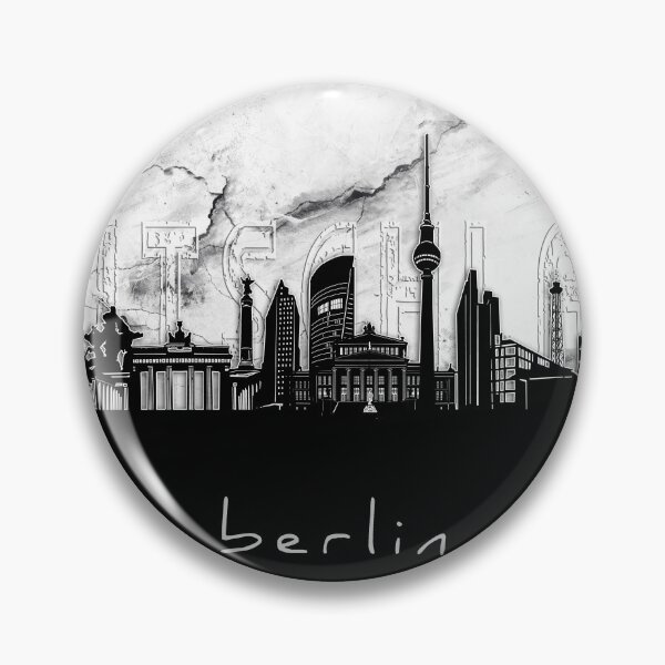Item preview, berlin skyline marble designed and sold by BekimART2.