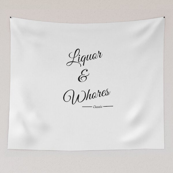 Item preview, Liquor & Whores classic timeless design designed and sold by KarmaRoots.