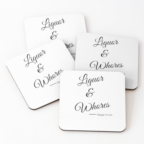 Item preview, Liquor & Whores classic timeless design designed and sold by KarmaRoots.