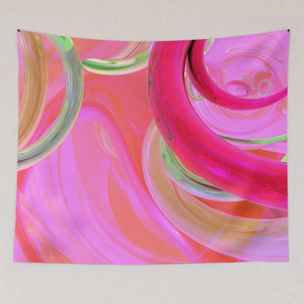 Item preview, Pink and Green Swirls designed and sold by Twittlefish.