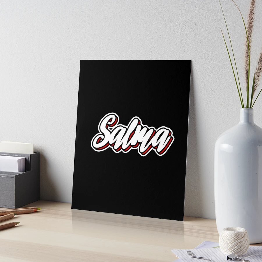 Salma first name - hand lettering design