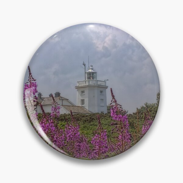 Item preview, Purple flowers with Cromer lighthouse designed and sold by Avril Harris.