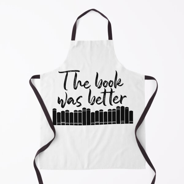 Item preview, The book was better with a library white blackground designed and sold by Aura-E.
