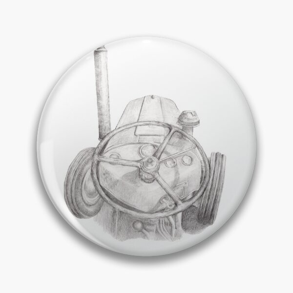 Item preview, Drawing of a Ferguson tractor seen from the seat designed and sold by Eva Hegelund  Frank.