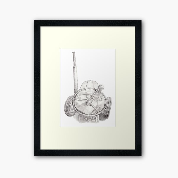 Item preview, Drawing of a Ferguson tractor seen from the seat designed and sold by Eva Hegelund  Frank.