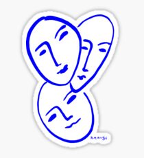 Three Masks Sticker