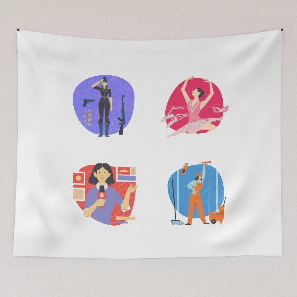 Item preview, working woman mother motivating inspiring artwork designed and sold by AnujShah7.