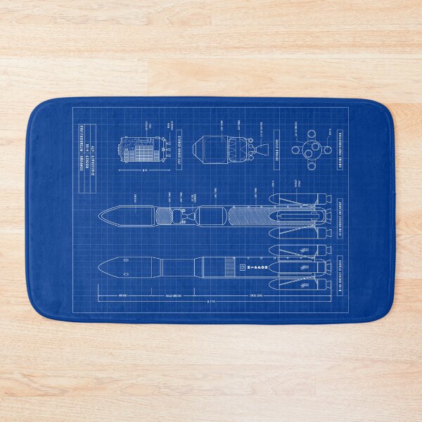 Aperçu de l'œuvre H-IIB JAXA Rocket (Blueprint-Vertical-English) créée et vendue par BGALAXY.