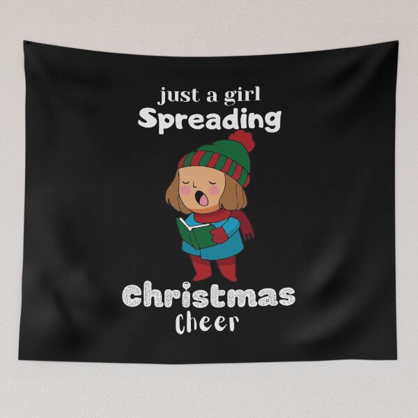 Item preview, Just a girl spreading Christmas cheer designed and sold by crazy merchs.