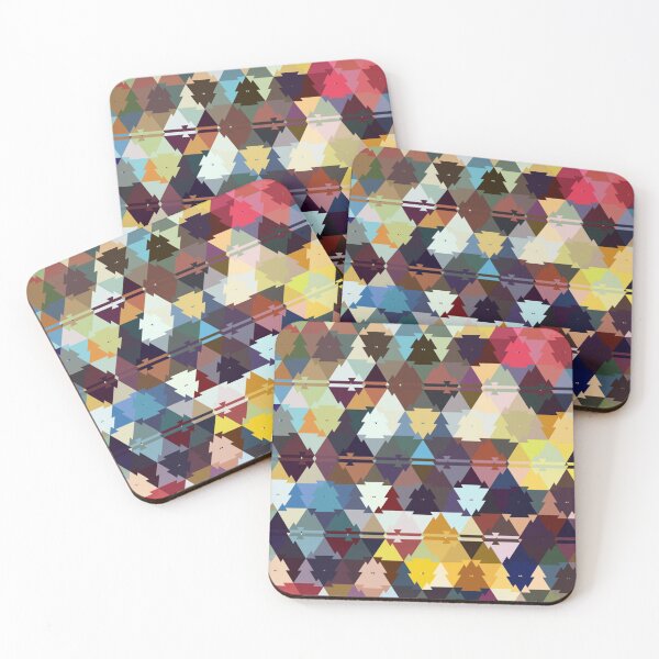 Item preview, Colourful Triangles  pattern designed and sold by Digibee.