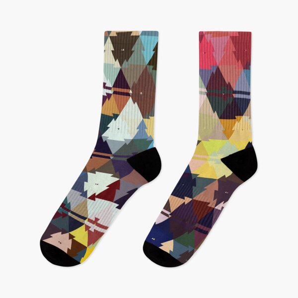 Item preview, Colourful Triangles  pattern designed and sold by Digibee.
