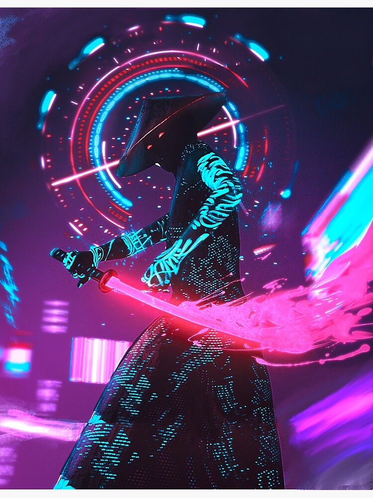 Cyberpunk Anime Girl Desktop Wallpaper, Neon Aesthetic Digital Art, Instant  Download for Computer Customization, Perfect Gift for Geeks