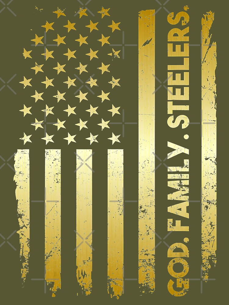 Father's Day gift God Family Steelers flag us Metal Print for Sale by  CkteesDes14