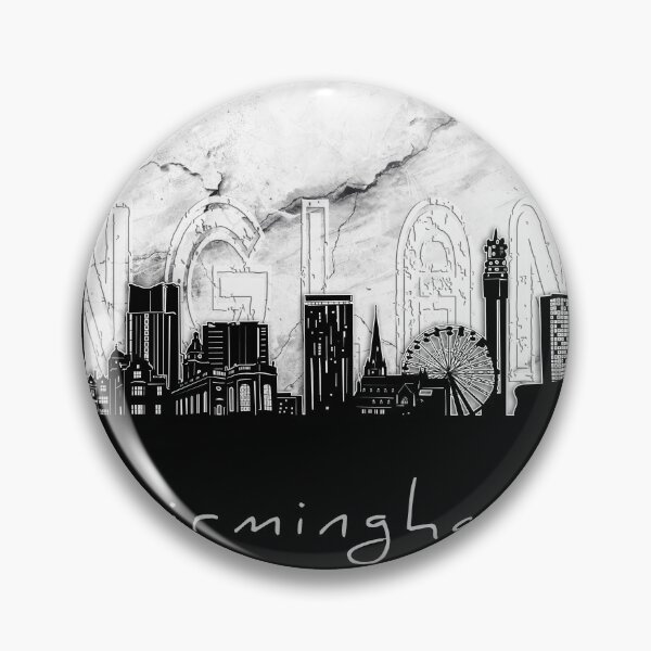 Item preview, birmingham skyline marble designed and sold by BekimART2.