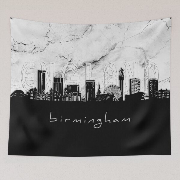 Item preview, birmingham skyline marble designed and sold by BekimART2.