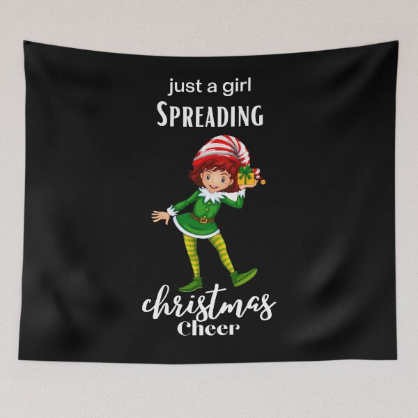 Item preview, Just a girl spreading Christmas cheer designed and sold by crazy merchs.