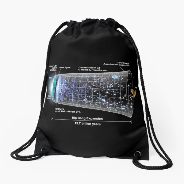 Shape of the universe Drawstring Bag