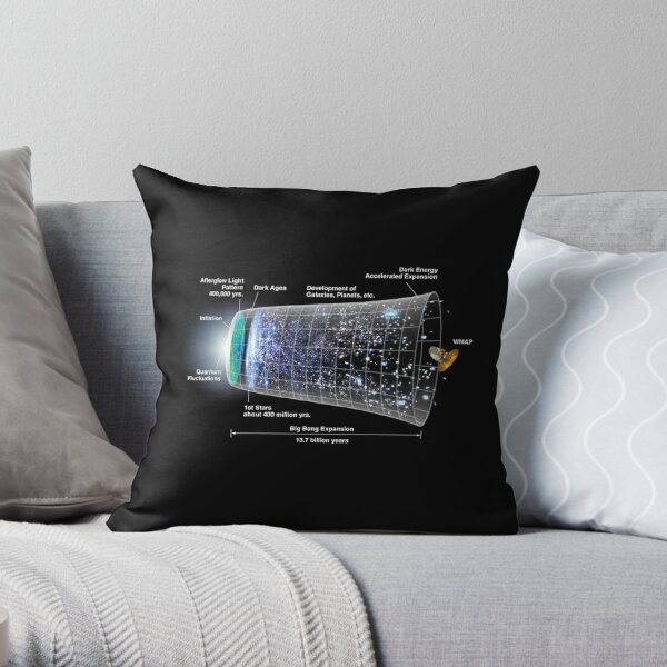 Shape of the universe Throw Pillow