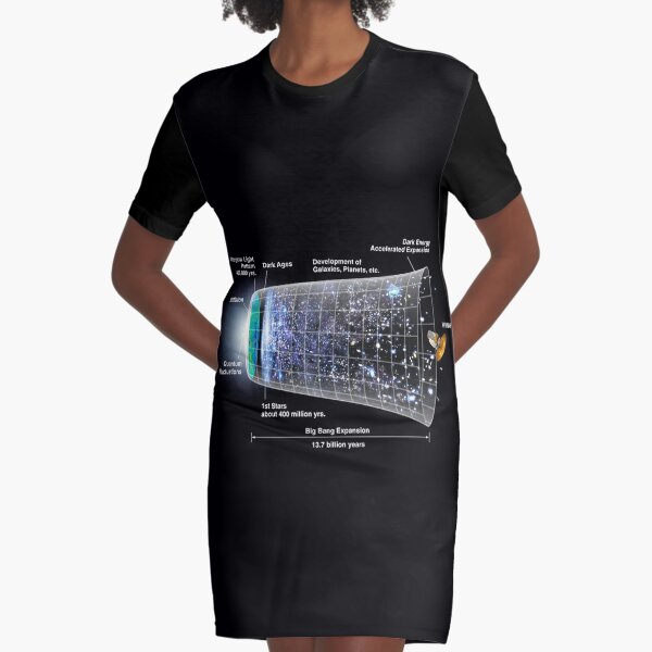 Shape of the universe Graphic T-Shirt Dress