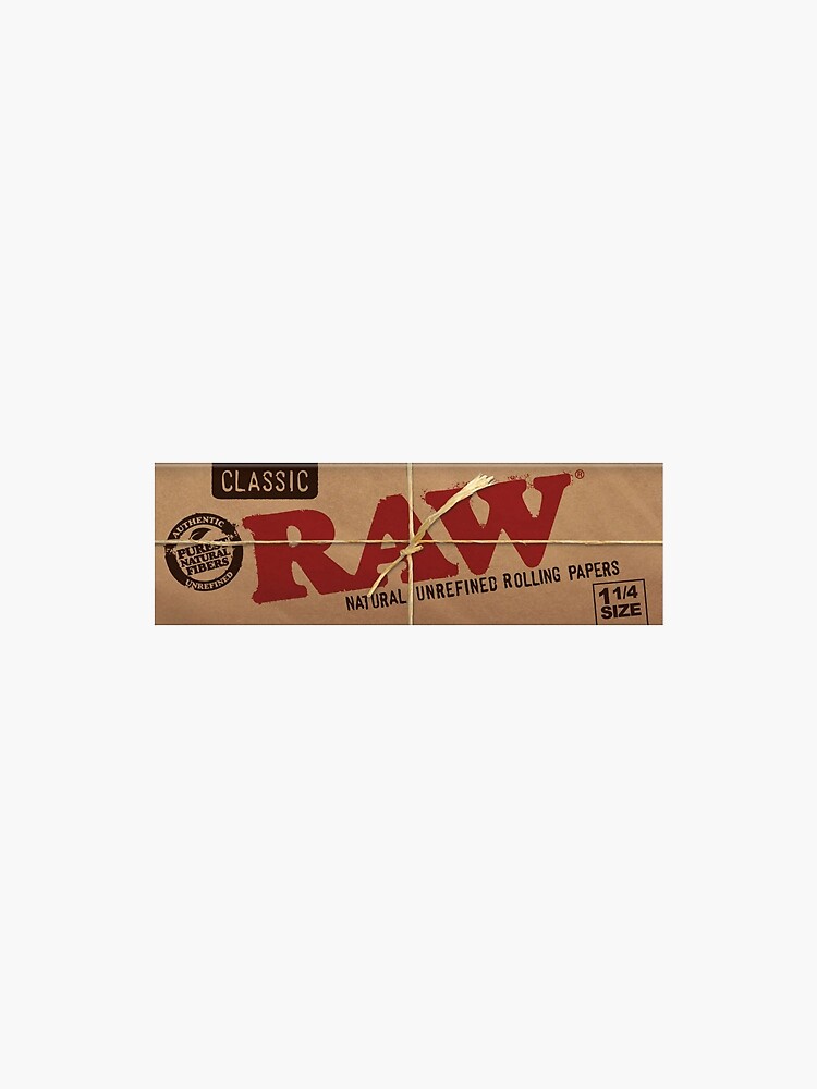 "Raw Rolling Papers " Sticker by Bradyg Redbubble