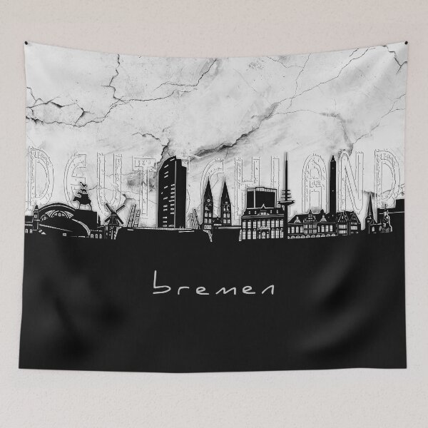 Item preview, bremen skyline marble designed and sold by BekimART2.
