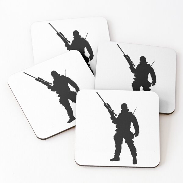 Item preview, Male soldier standing up and in full equipment and armament, fully automatic machine gun in hand such as the special forces, marines army and ksk, GRU, Sajeret. Isolated realistic silhouette designed and sold by Marcin Adrian.